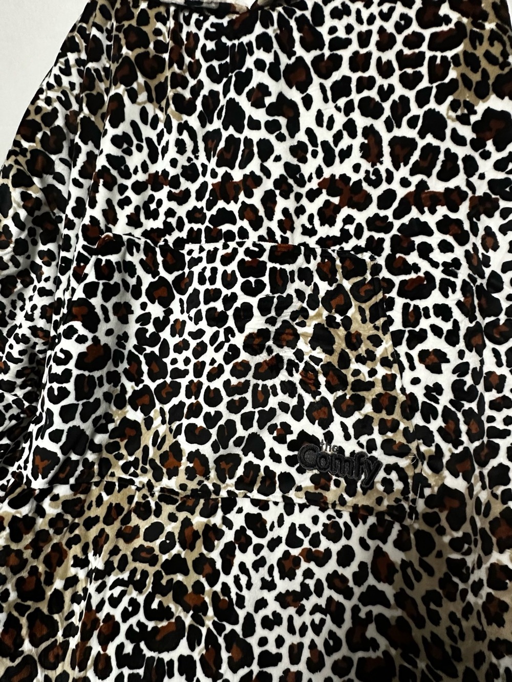 Comfy Leopard Print Hoodie - Brown/Black/White